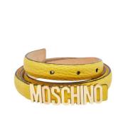 Moschino Pre-Owned Pre-owned Laeder skrp Yellow, Dam