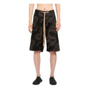 UMA Wang Dragon Jacquard Denim Dragsko Byxor Black, Herr