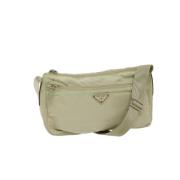 Prada Vintage Pre-owned Nylon prada-vskor Beige, Dam