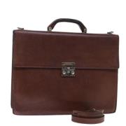 Salvatore Ferragamo Pre-owned Pre-owned Laeder handvskor Brown, Herr