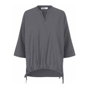 Masai Granitgrå Oversize T-shirt med Breda Ärmar Gray, Dam