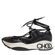 Jimmy Choo Pre-owned Pre-owned Laeder sneakers Black, Dam