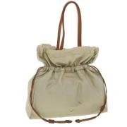 Prada Vintage Pre-owned Nylon prada-vskor Beige, Dam