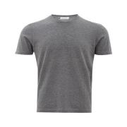 Gran Sasso Elegant Gr Bomull T-shirt Mn Gray, Herr