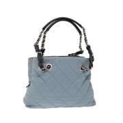 Prada Vintage Pre-owned Nylon prada-vskor Blue, Dam