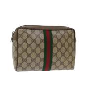 Gucci Vintage Pre-owned Canvas gucci-vskor Beige, Dam