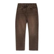 R13 Jeans med logotyp Brown, Dam