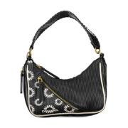 Desigual Svart Polyeten Handväska med Flera Fickor Black, Dam