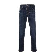 Dsquared2 Vintage Skater Jeans Blå Distressed Blekt Blue, Herr