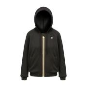 K-Way Stilren Zip-Through Sweatshirt Black, Dam