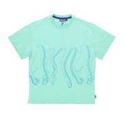 Octopus Tentakler Logo Print Tee Green, Herr