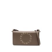 Stella McCartney Brun Faux Läder Skuldväska Brown, Dam