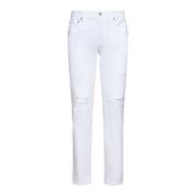 Dolce & Gabbana Snygga Jeans för Män och Kvinnor White, Herr