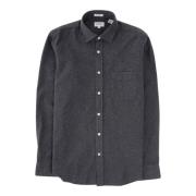 Hartford Heathered Flanellskjorta Black, Herr