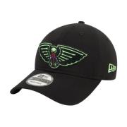 New Era NBA Logo Broderad Keps - Svart Black, Herr