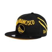 New Era Snapback NBA Cap - Svart Broderad Black, Herr