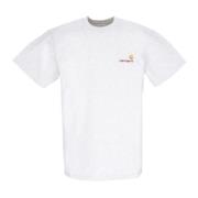 Carhartt Wip Script Tee Soft Fit Broderad T-shirt White, Herr