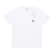 Carhartt Wip Vit Ficka Tee Kortärmad T-shirt White, Herr