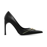 Versace Jeans Couture Svarta Pumps för Kvinnor Black, Dam