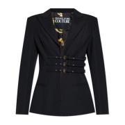 Versace Jeans Couture Blazer med spännen Black, Dam