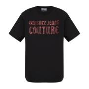 Versace Jeans Couture T-shirt med logotyp Black, Herr