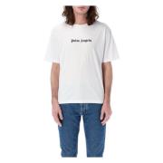 Palm Angels Vit Logo Slim Tee T-shirt White, Herr