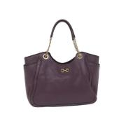 Salvatore Ferragamo Pre-owned Pre-owned Laeder handvskor Purple, Dam