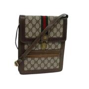 Gucci Vintage Pre-owned Canvas gucci-vskor Beige, Dam