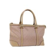 Gucci Vintage Pre-owned Canvas handvskor Pink, Dam