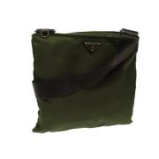 Prada Vintage Pre-owned Nylon prada-vskor Green, Dam