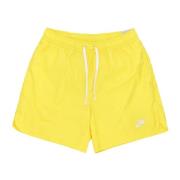 Nike Nät Fodrad Badshorts Gul/Vit Yellow, Herr