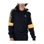 Sergio Tacchini Logo Cross Hoodie - Svart Black, Herr