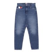 Tommy Hilfiger Hög Sl Ankel Flag Skinny Jeans Blue, Dam