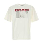 Palm Angels Klassisk Vit Bomull T-shirt White, Herr