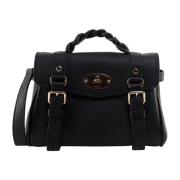 Mulberry Svart Läderhandväska Alexa Stil Black, Dam