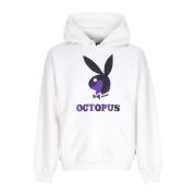 Octopus Playboy Logo Hoodie Vit White, Herr