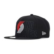 New Era Portland Trail Blazers Plattskaftad Keps Black, Unisex