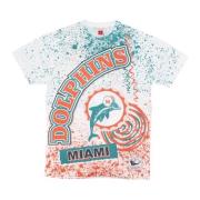 Mitchell & Ness Miami Dolphins Sublimerad T-shirt Multicolor, Herr