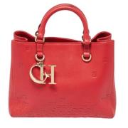 Carolina Herrera Pre-owned Pre-owned Laeder totevskor Red, Dam