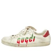 Gucci Vintage Pre-owned Laeder sneakers White, Herr