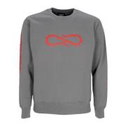 Propaganda Grå Crewneck Sweatshirt med Snake Logo Gray, Herr