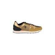 U.s. Polo Assn. Guld Polyester Sneaker med Kontrastdetaljer Yellow, Da...