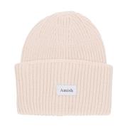 Amish Ullblandning Beanie Kräm Mössa Beige, Herr