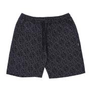 Dolly Noire Monogram Jogger Shorts Svart Black, Herr