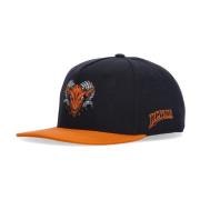 Dolly Noire Platt Skärm Snapback Keps Svart/Orange Black, Herr