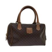 Celine Vintage Pre-owned Canvas handvskor Brown, Dam