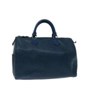 Louis Vuitton Vintage Pre-owned Laeder handvskor Blue, Dam