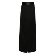 MM6 Maison Margiela Elegant Maxi Kjol för Kvinnor Black, Dam