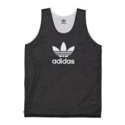 Adidas Reversible Mesh Basketball Tank Top Black, Herr