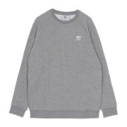 Adidas Lätt Crewneck Sweatshirt Loungewear Essentials Gray, Herr